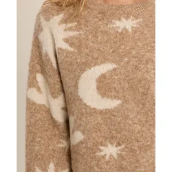 Jersey de mujer de manga larga con estampado