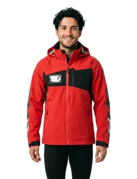 Veste Shell Accelerate 18001 Outer Lining Traffic Red / Black XL - MASCOT - FashionsVida
