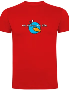 Maglietta A Maniche Corte No Diving No Life - Kruskis - FashionsVida