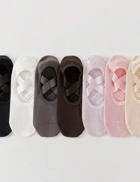 Pares de calcetines de yoga, pilates y barre para mujer, calcetines de yoga con silicona antideslizante, agarre profesional para entrenamiento, adecua - Shein - FashionsVida