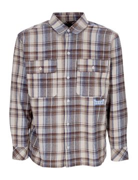 Camicia Manica Lunga Uomo Banks Flannel Shirt Cream