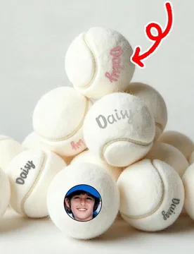 Piezas Pelotas de tenis personalizadas, personalizables con tu nombre, regalo de Navidad/cumpleaños, alta elasticidad, entrenamiento para principiant - Shein - FashionsVida