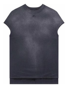 T-shirt con logo solarizzato