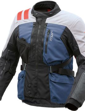 Giacca Moto Tessuto 3 Strati T-ur ROADBOOK Blu Grigio taglia L