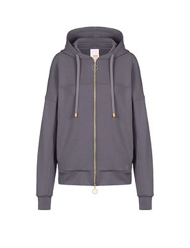 Loungewear Sweatjacke SMOOTH serious grey grau S damen