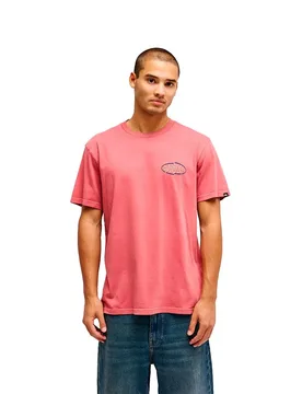 T-shirt à Manches Courtes Eswell Squad Slate Rose XL - Quiksilver - FashionsVida