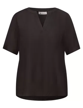 QR Splitneck blouse w turn-up female