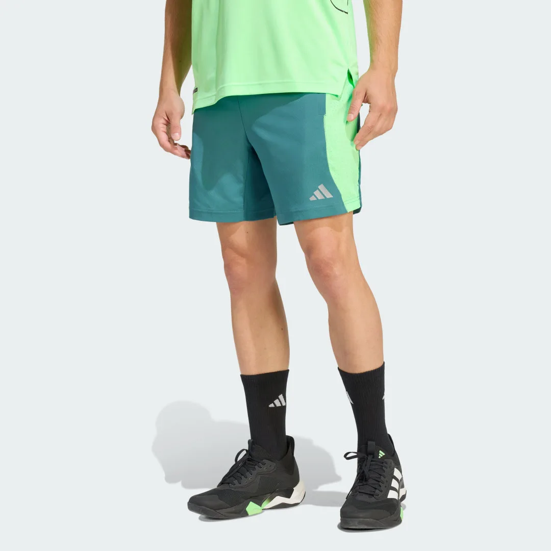 Short Tech Apparel CLIMACOOL XL 18 CM Preloved Teal / Lime Burst - Adidas - FashionsVida