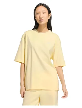T-shirt à Manches Courtes Essentials Boyfriend Warm Vanilla L