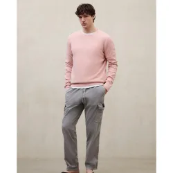 Pantalón cargo de hombre de tiro medio en algodón