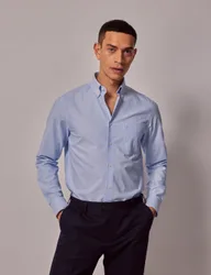Pure Cotton Oxford Shirt Light Blue male