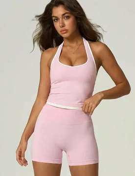 Pieza Top deportivo moldeador de mujer para primavera/verano, diseño sexy con hombros descubiertos y espalda abierta, tela suave y cómoda, adecuado - Shein - FashionsVida