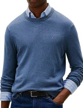 Pullover pima cashemere blu avion MW0MW28046DVI