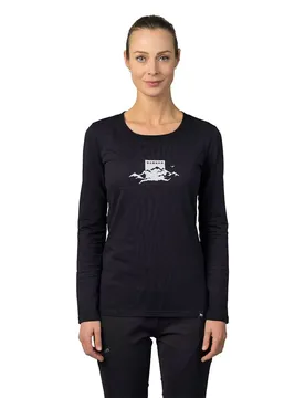 T-shirt à Manches Longues Etarah Anthracite / White 36