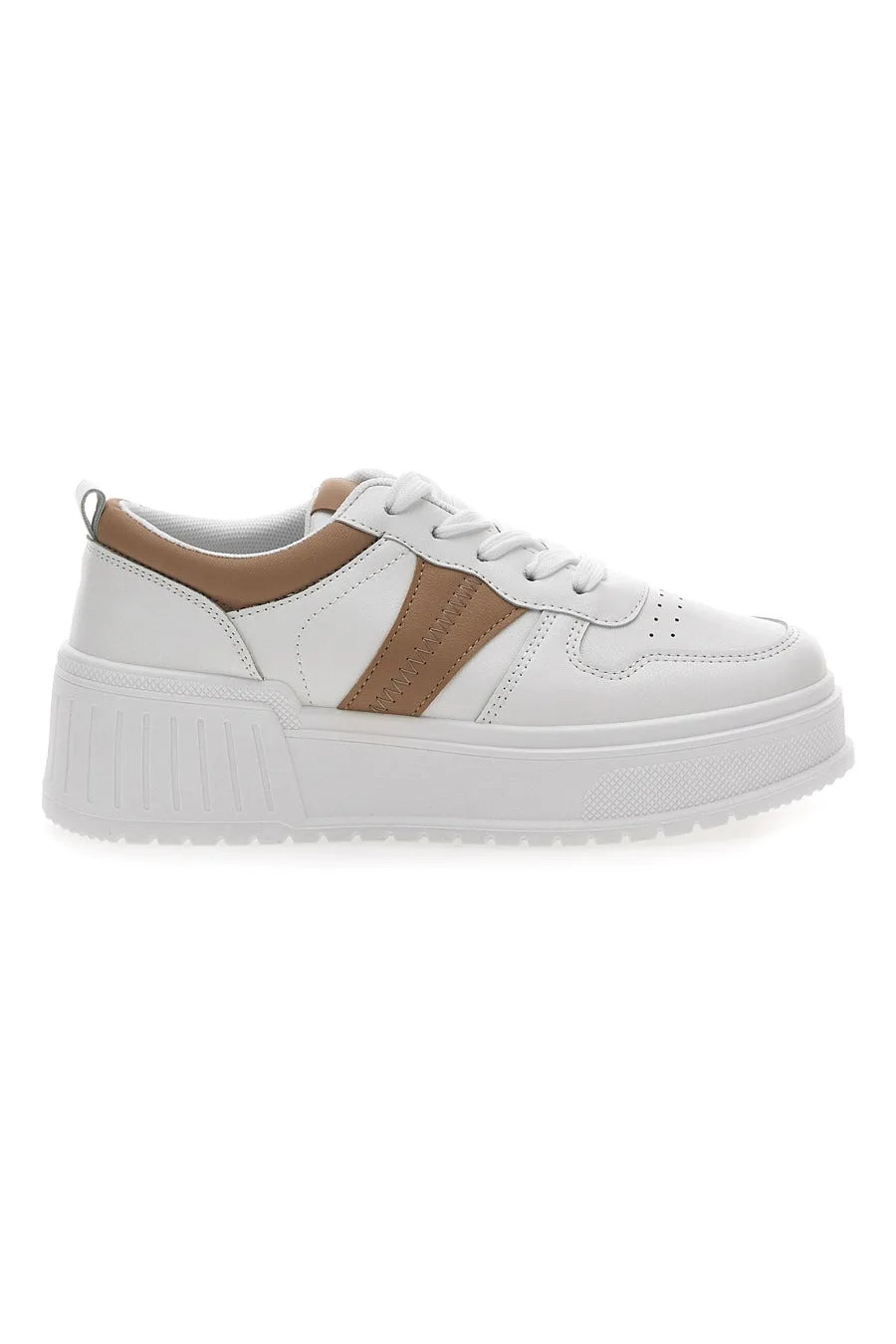 Sneakers Bianche da Donna Con Platform 767 36 - MAIRA - FashionsVida