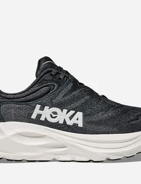 Women's Gaviota 6 Road Running Shoes in Black/White, Size 8 W - HOKA - FashionsVida