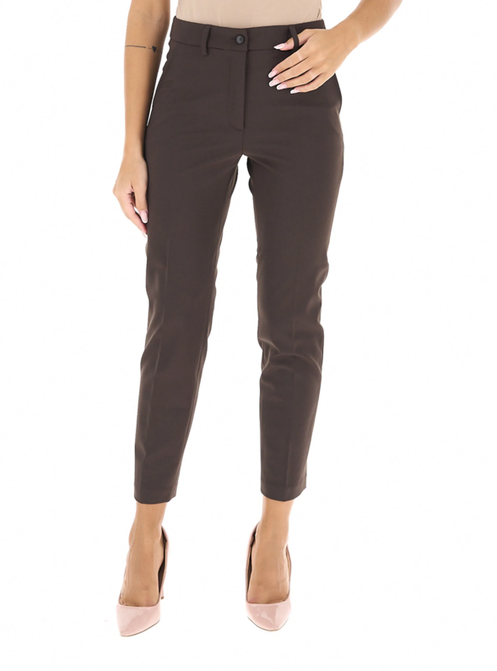 SEVENTY Pantalone chino MARRONE 42 - Seventy - FashionsVida