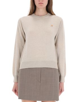 Maison Kitsuné Embroidered-logo Jumper