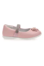 Ballerine con fiore e strass rosa E702 28