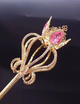 Rhinestone Party Scepter Metal Walking Role Play Fairy Crown Fairy Stick Halloween Princess Party Cosplay Goddess Scepter - Aliexpress - FashionsVida