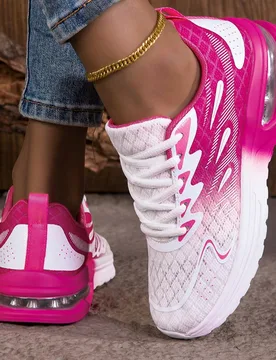 Zapatos deportivos de alta calidad con cojín de aire, zapatos casuales de moda para mujer, zapatos casuales cómodos y versátiles antideslizantes y - Shein - FashionsVida