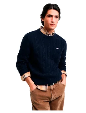 Maglione 8050213 Evening Blue 3XL - Gant - FashionsVida