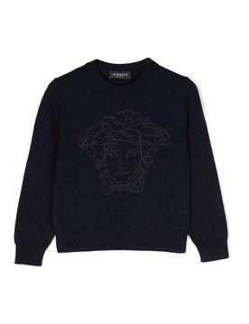 Maglione in lana vergine navy