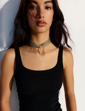 Collier Maille Croix Or
