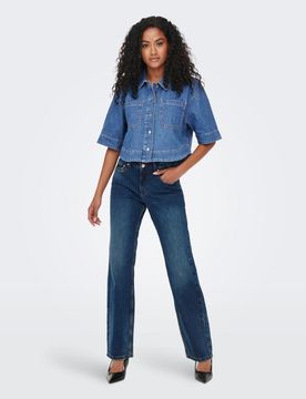 ONLCLEO LIFE SS CROP DN SHIRT PI feale