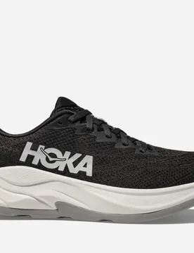 Men's Rincon 4 Road Running Shoes in Black/White, Size 6.5 - HOKA - FashionsVida