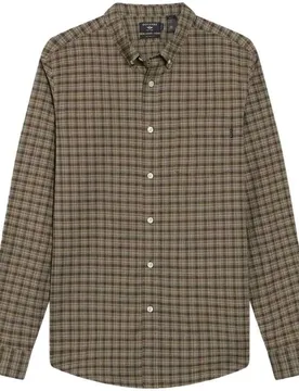 Camicia A Maniche Lunghe Oxford Slim Barton Oxford Dark XL