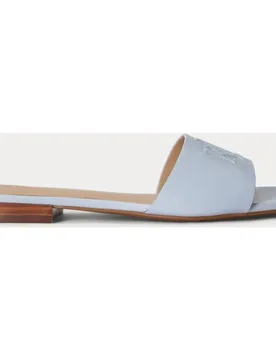 Sandalia plana Everley de piel de mujer - Lauren Ralph Lauren - FashionsVida