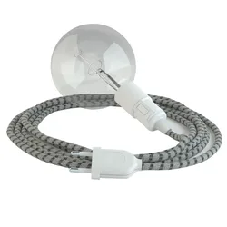 Cables Suspension Luminaire Rd54 Stripes 3 M Anthracite / White One Size