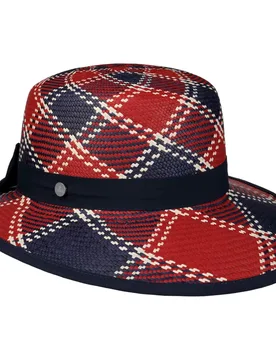 Vina Multi Panama Bonnet by - blue-red - Damen - Size: S (55-56 cm) - Lierys - FashionsVida