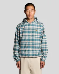 Men's Tartan Lightweight Hooded Jacket in Green