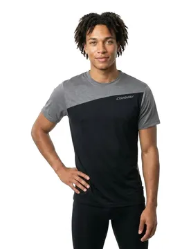 Maglietta A Maniche Corte Active Grey / Black