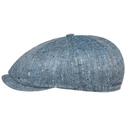 Lanfield Herringbone Flat Cap by - blue-navy - Herren - Size: 61 cm