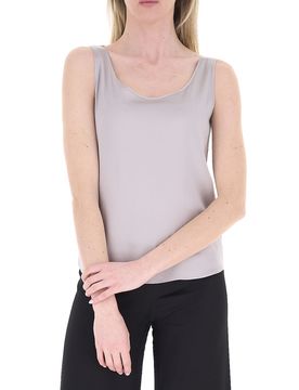 Blusa smanicata GRIGIO PERLA 50