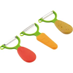 Set de 3 peladores de verduras Veggie
