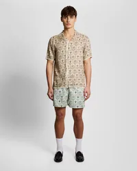 Men's Botanical Swim Shorts in Green