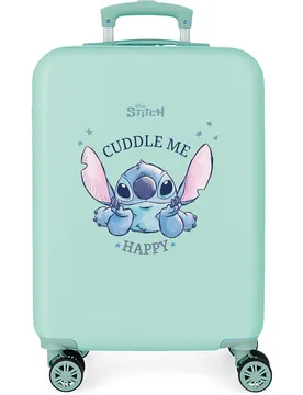Maleta de cabina Stitch Cuddle me Happy rígida 34L - Disney - FashionsVida