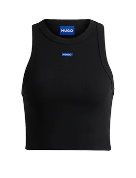 HUGO Top Cropped Fit schwarz L damen - Hugo Boss - FashionsVida