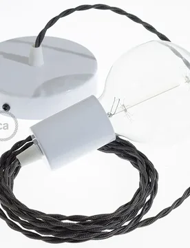 Cables Suspension Luminaire Tm26 50 Cm Dark Gray / White One Size - Creative - FashionsVida