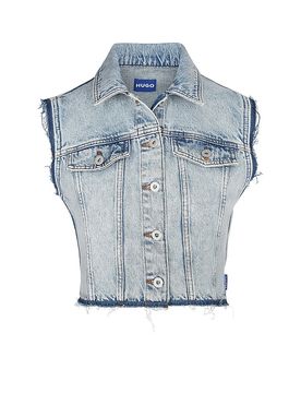 HUGO Gilet Garis_B blau XS damen