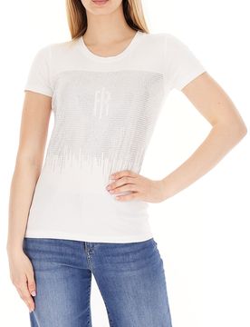 T-shirt girocollo BIANCO S