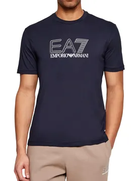 Ea7 Herren T-Shirt Blau 504193