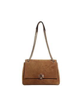 Ledertasche - Schultertasche CHARLIE Medium camel damen