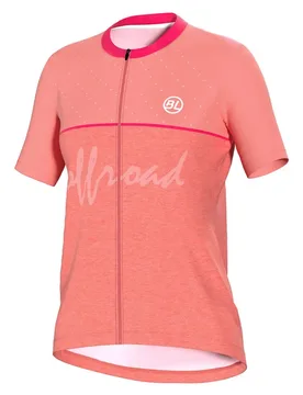 Maglia A Maniche Corte Pedavena Peach Rose - Bicycle Line - FashionsVida