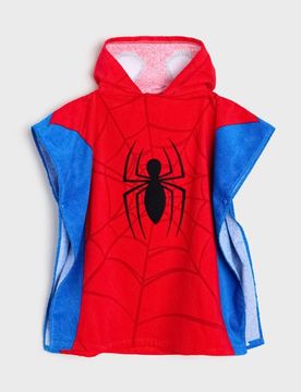 Asciugamano poncho con cappuccio Spider-Man - multicolor