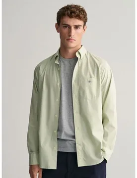 Mens Milky Matcha Classic Poplin Shirt - Male - Green - XX-Large - Gant - FashionsVida
